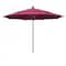California Umbrella 11' Black Aluminum Market Patio Umbrella, Sunbrella Hot Pink 194061333440 - alternate 1